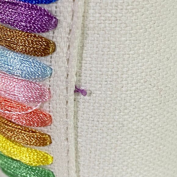 American Eagle Trust In Love High Top Sneakers Women Sz 10 Multicolor NWOT Read - Picture 16 of 16